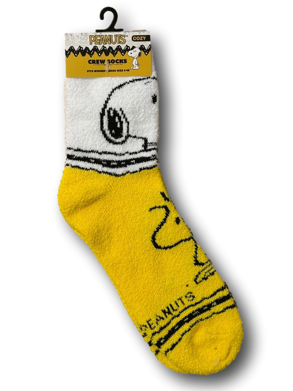 3/$20 Peanuts Snoopy & Woodstock Funny Novelty Cozy Socks - NWT
